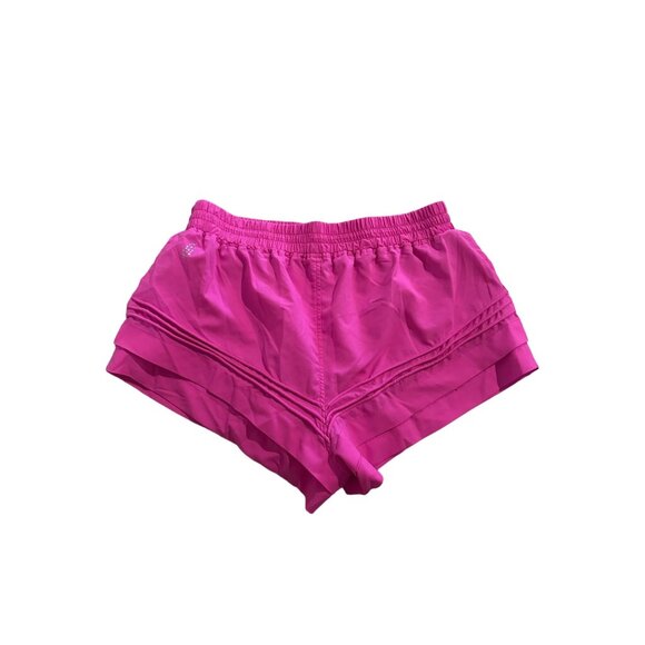 FREE PEOPLE Movement Pink Layered Shorts Size Medium - Picture 4 of 6